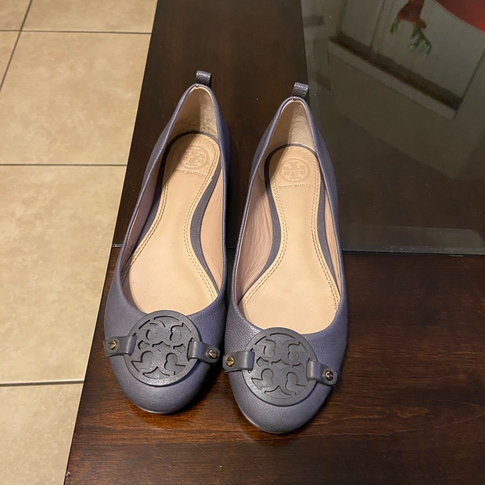 Tory Burch Flat Shoes Gray Size 6M
